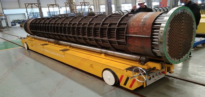 電動軌道地平車運用在圓柱形工件加工方案