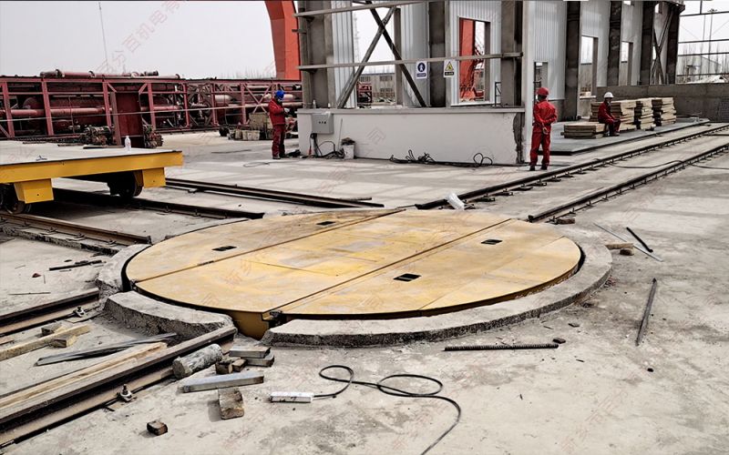 軌道轉盤是工廠中常見的設備